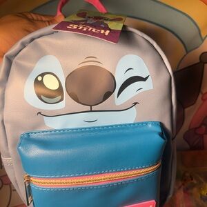 Stitch Kids Backpack - Blue and Gray